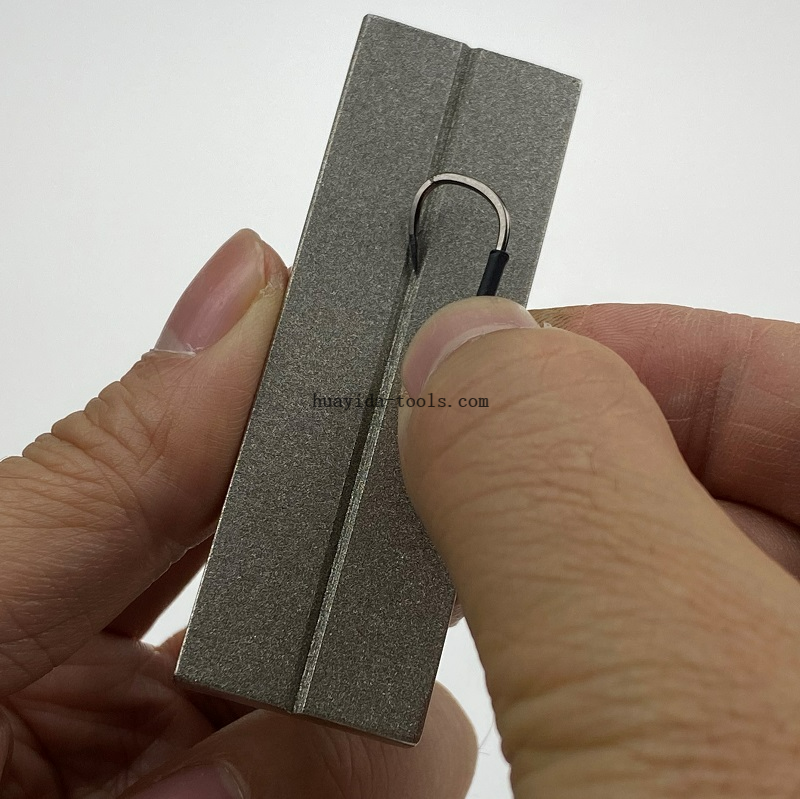 3 inch Diamond Stone Sharpener for Knives, Fish Hooks, Camping, Hunting Knives - Restores, Repairs & Hones Blades